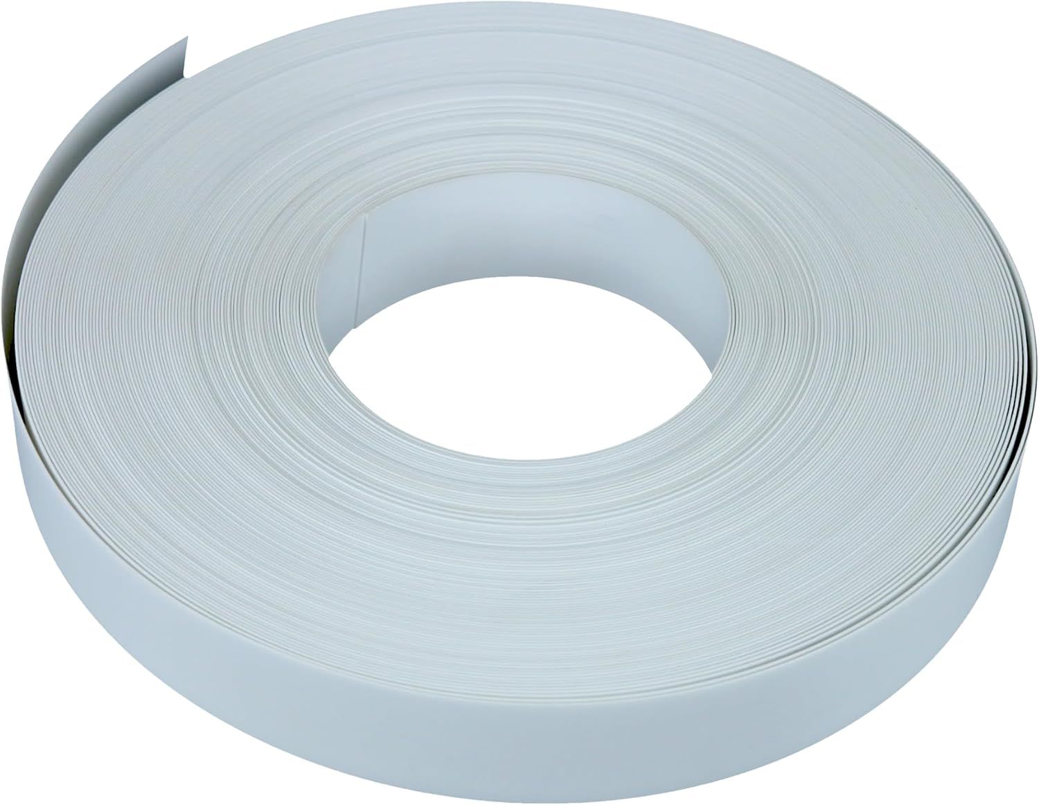 White Vinyl Slatwall Insert Strip Roll, 130' Length