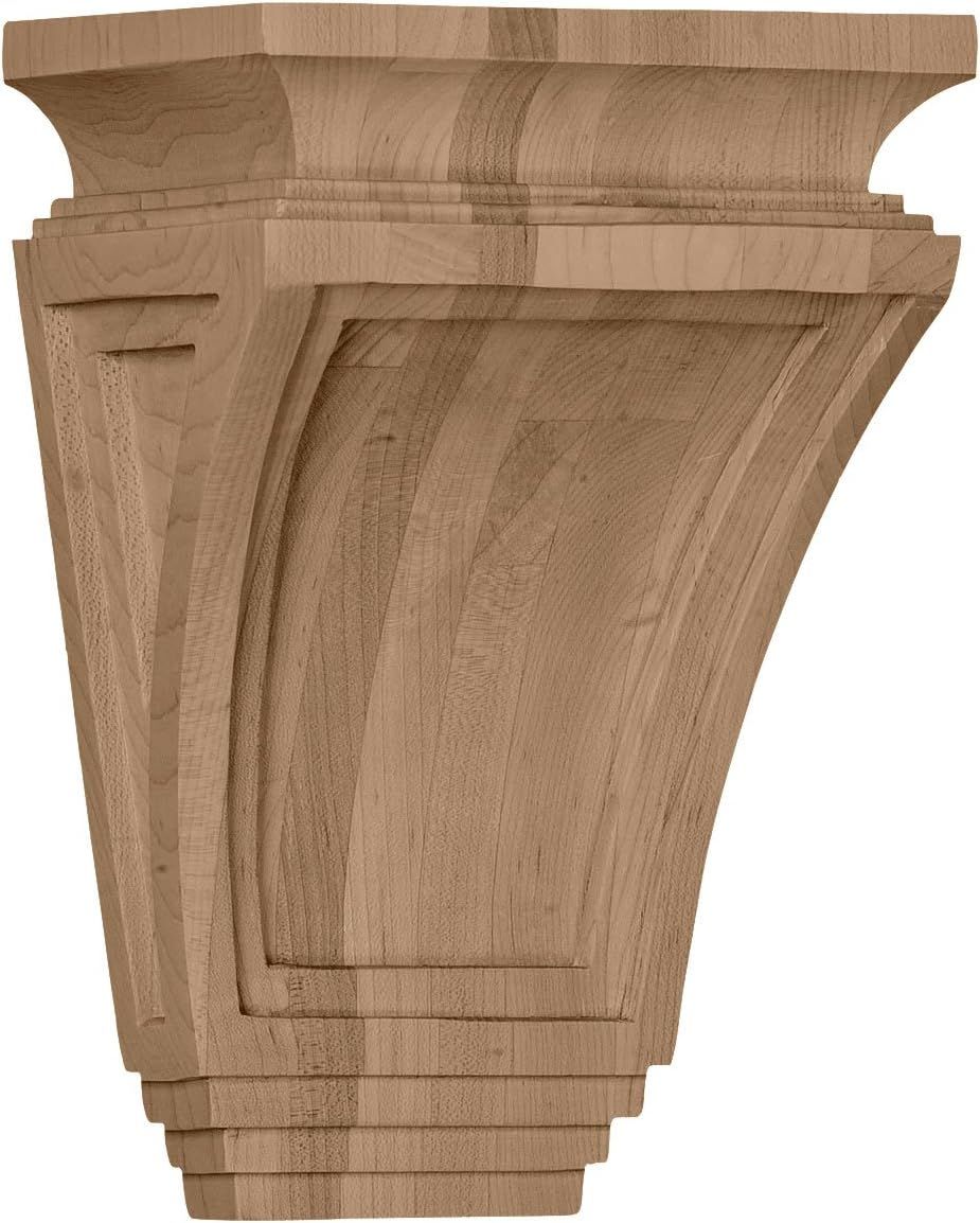 Unfinished Rubberwood Traditional 9" Corbel