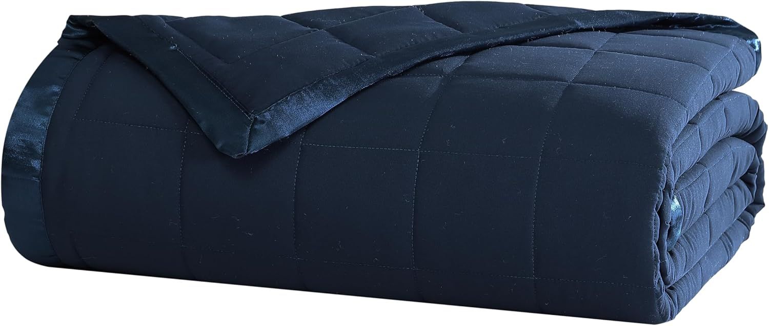 Full Blue Reversible Down Alternative Blanket