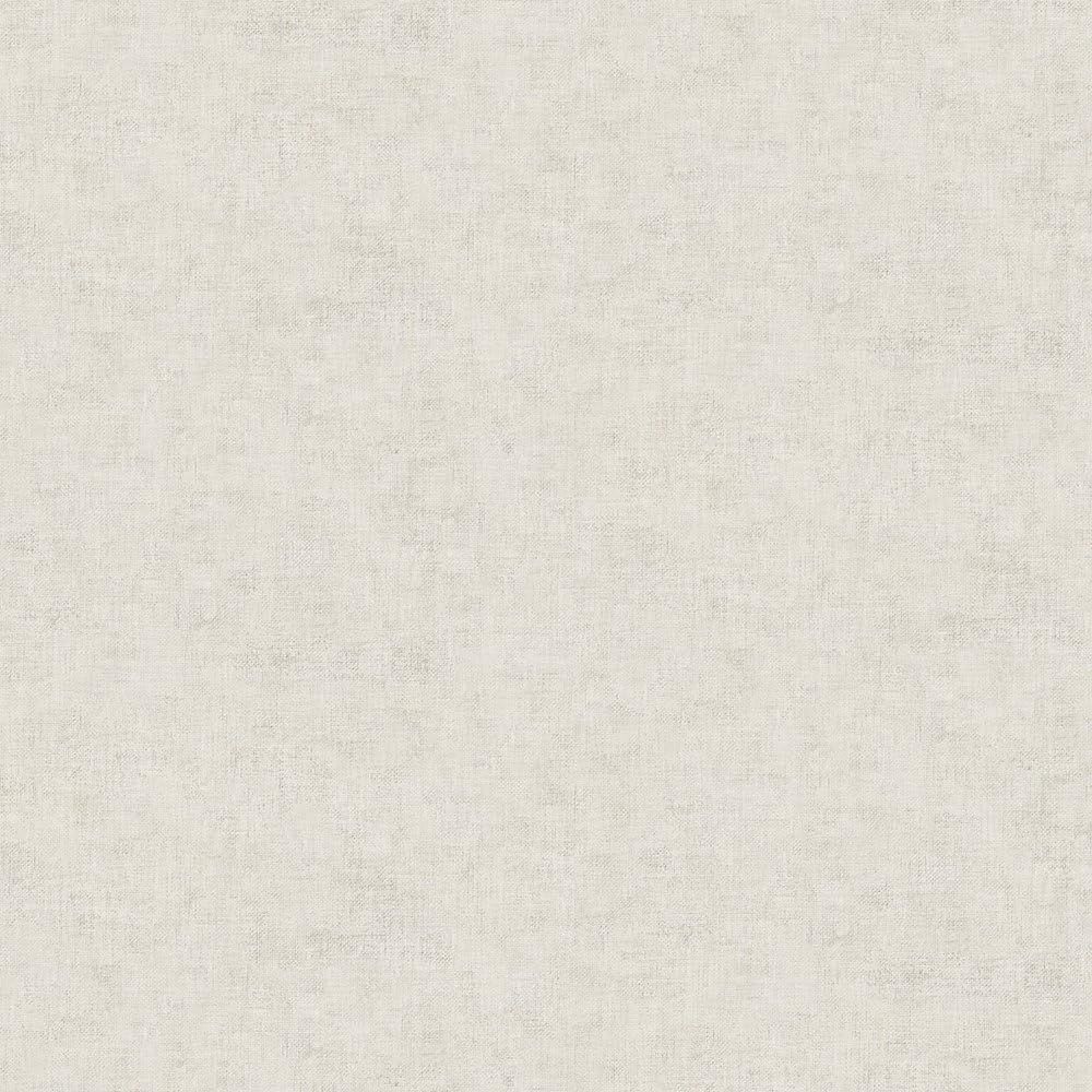 Beige and Gray Pre-pasted Linen Embossed Wallpaper