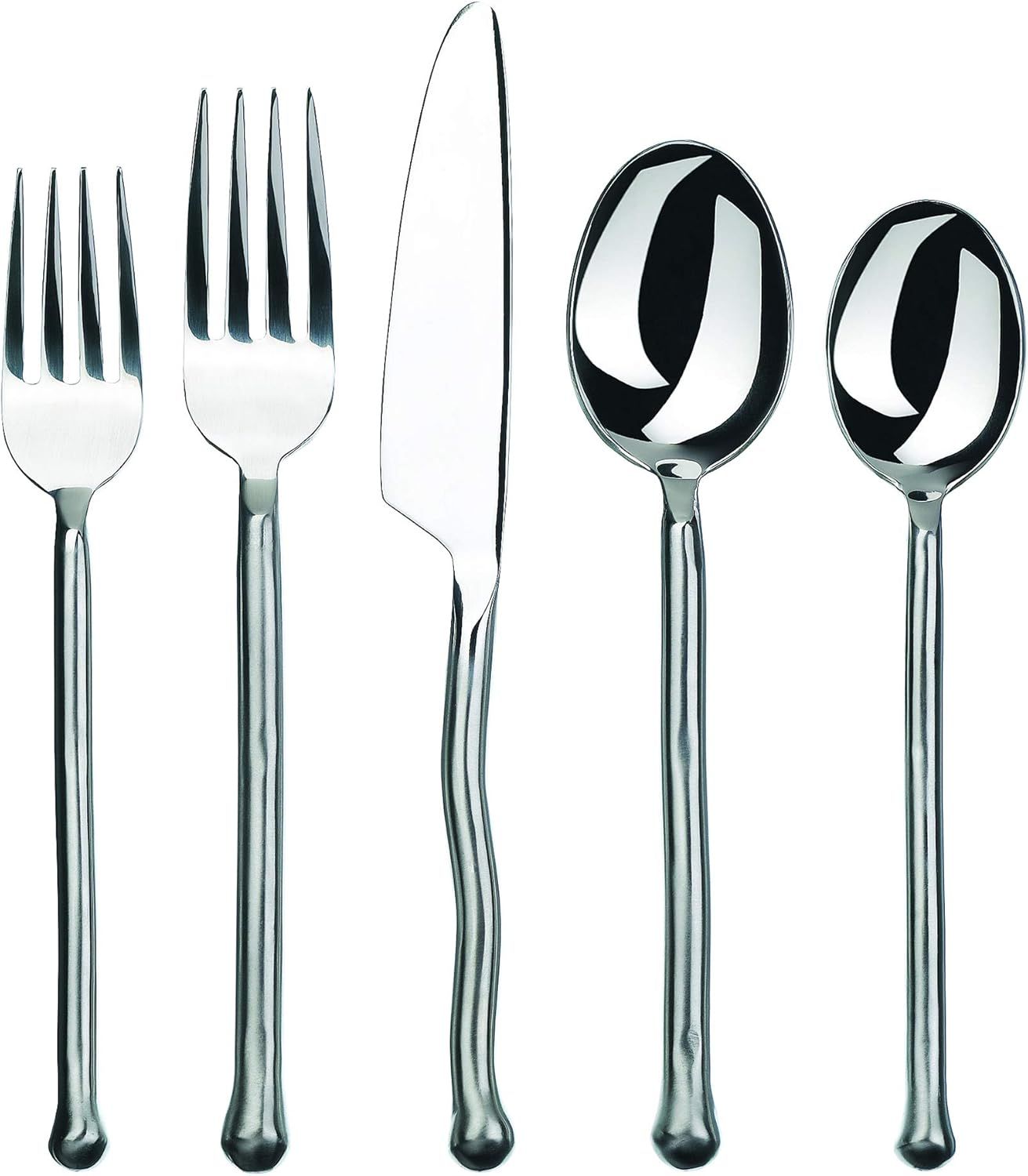 Exotique Platinum 20-Piece Stainless Steel Flatware Set