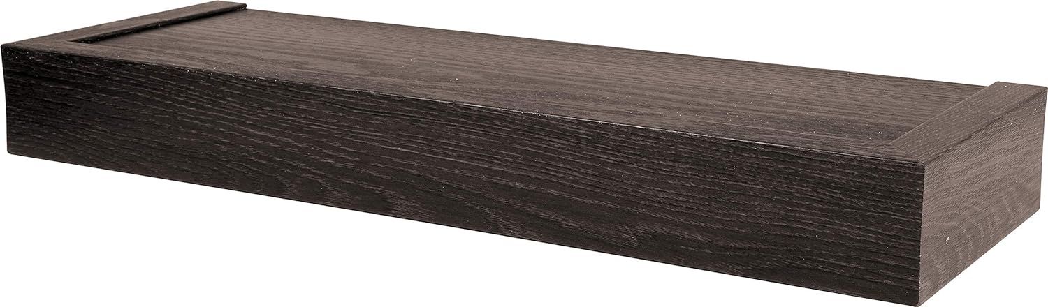 Espresso Wood 18" Floating Wall Shelf