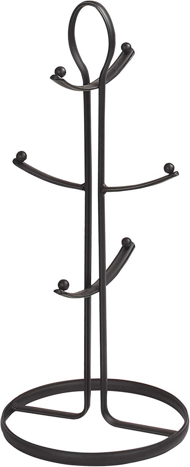 Black Antique Steel Pedestal Mug Holder