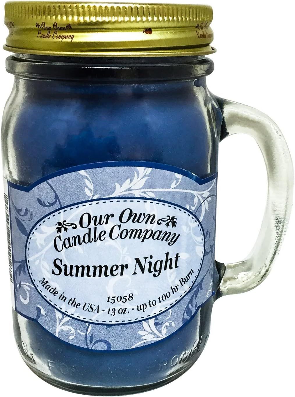 Summer Night Blue Soy Scented Jar Candle, 13 oz