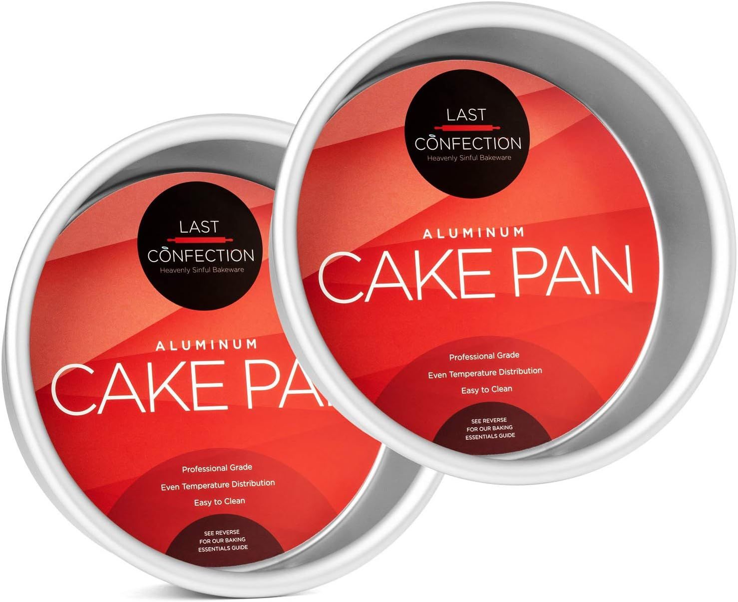 6-Inch Round Aluminum Cake Pan Set