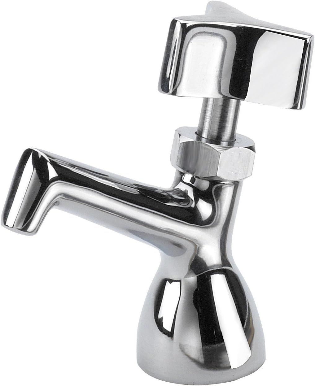 Chrome-Plated Brass Deck-Mounted Dipper Well Faucet