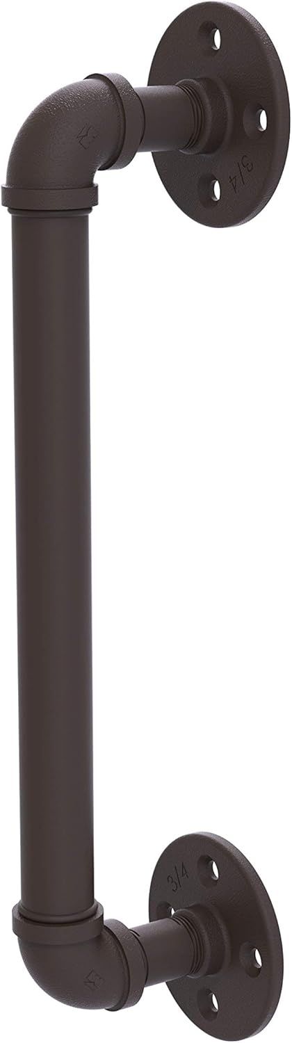 Oil Rubbed Bronze 8-Inch Industrial Door Pull