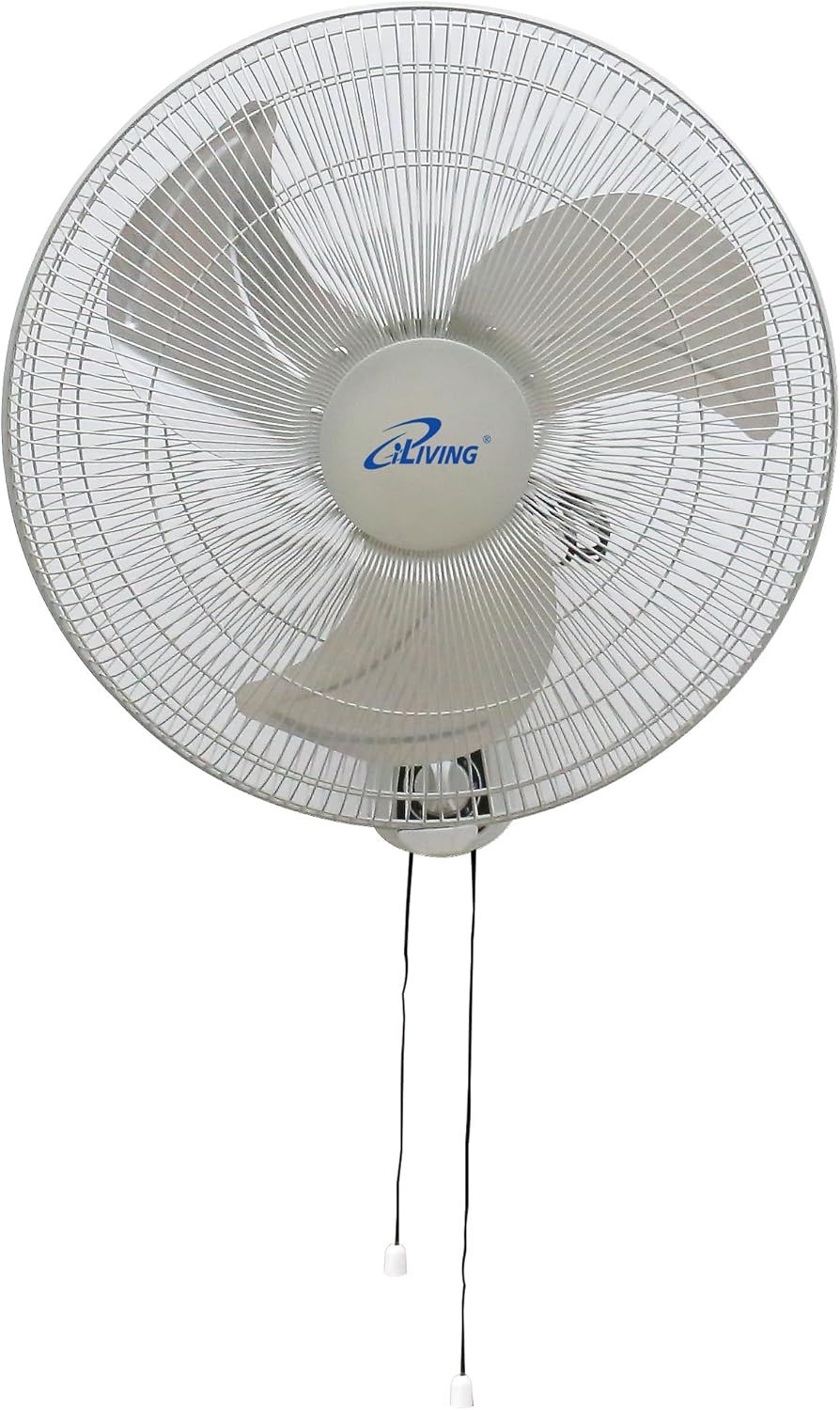 iLiving 18-Inch Metal Oscillating Wall Mount Fan with Adjustable Tilt