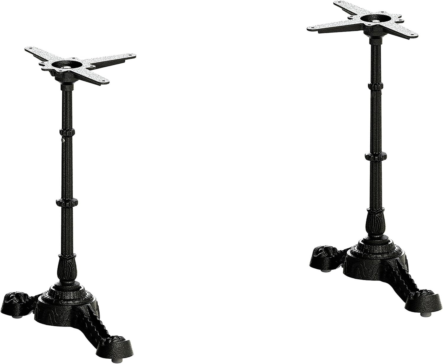 Black Cast Iron Self-Stabilizing Dining Table Base