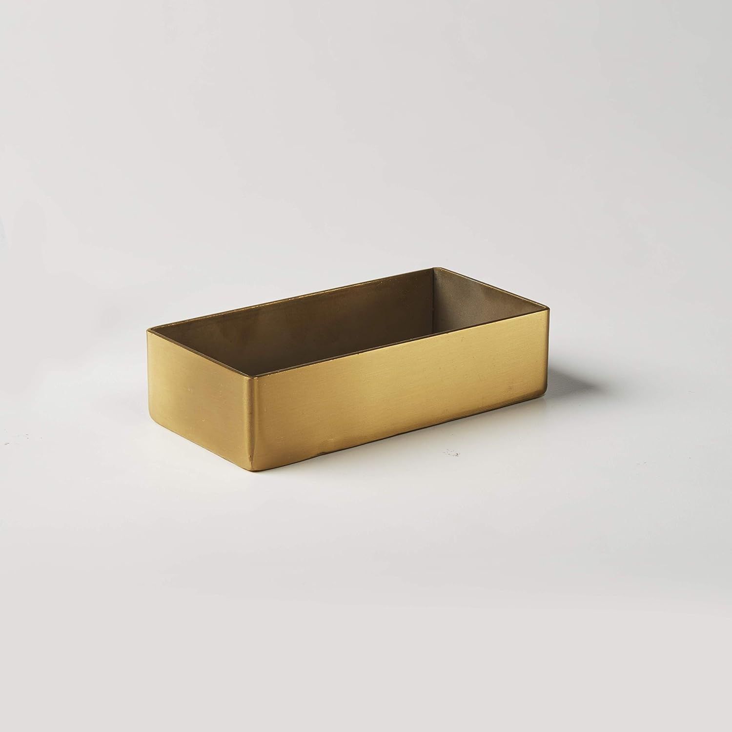 Gold Satin Finish Rectangular Sugar Packet Tray