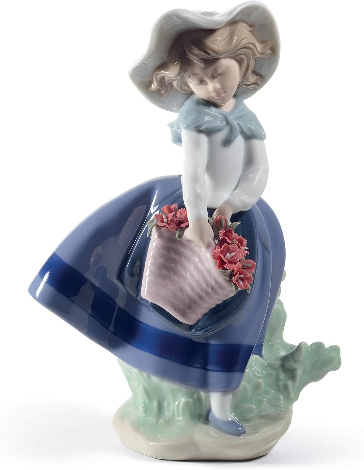 Spring Girl with Carnations Porcelain Figurine