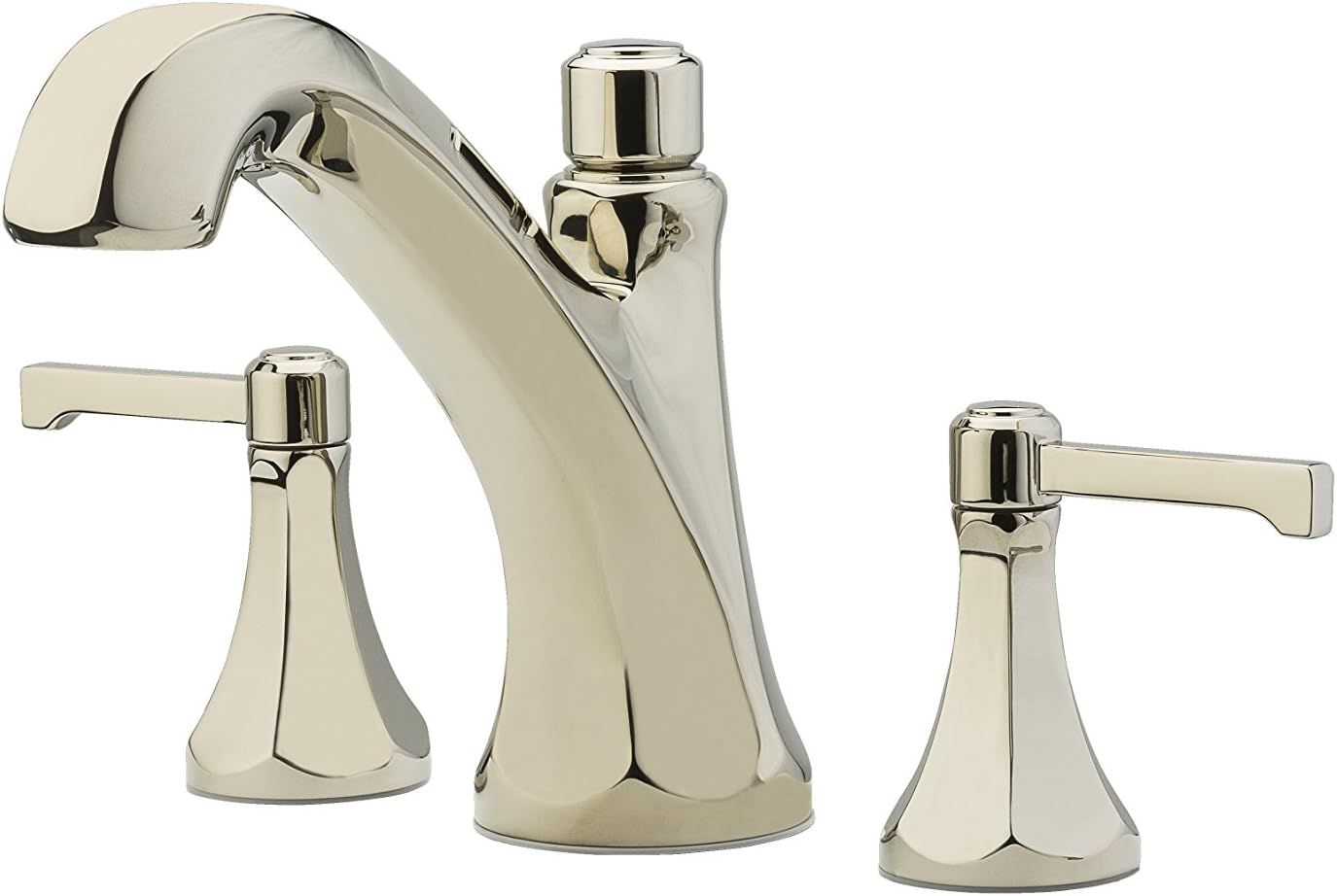 Polished Nickel Two-Handle Roman Tub Faucet