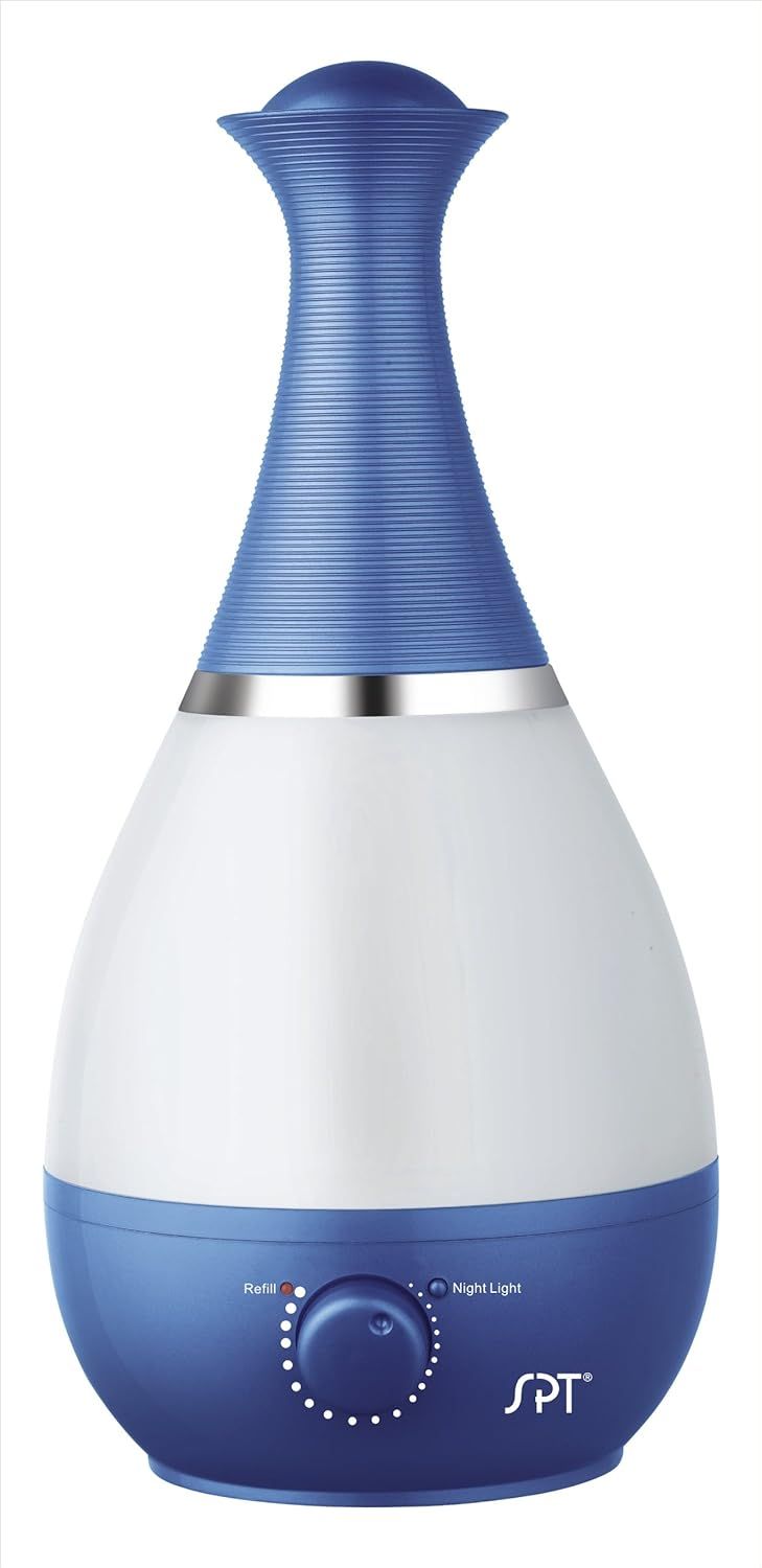 Royal Blue Ultrasonic Humidifier with Night Light and Aroma Diffuser