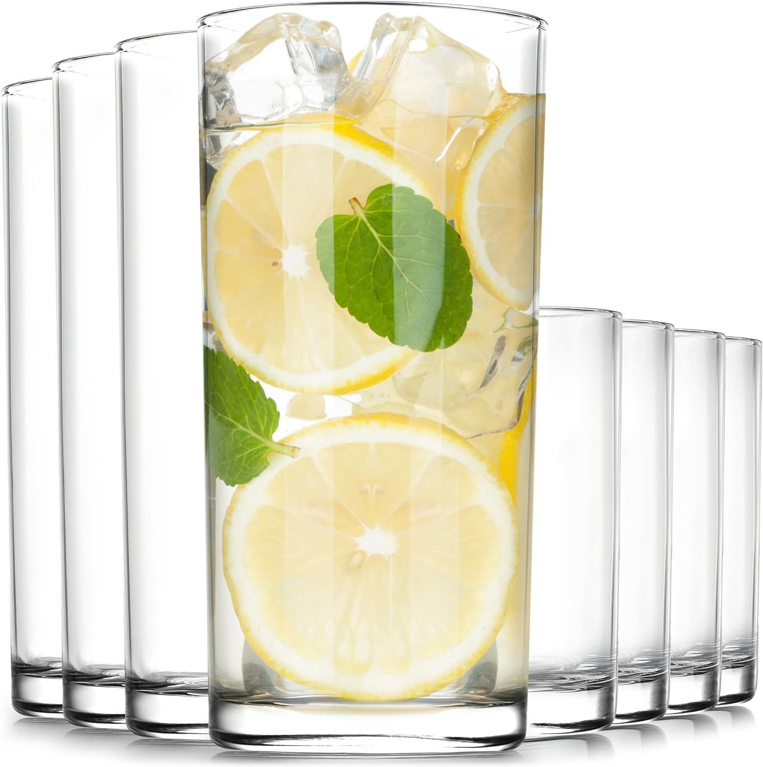 Clear Acrylic Unbreakable Plastic Tumblers Set of 8