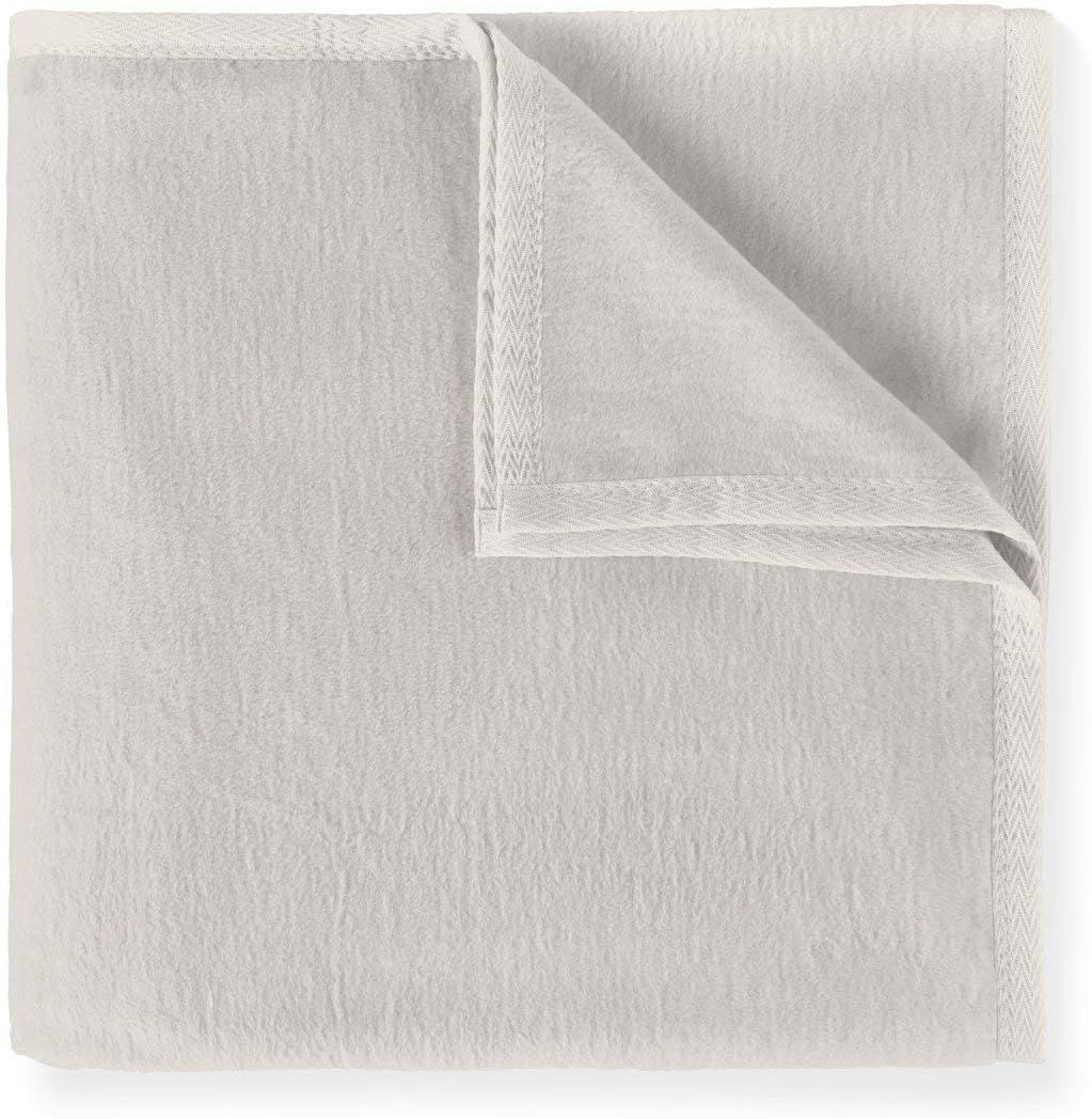 Luxurious Flint Cotton Throw Blanket - Twin Size, Machine Washable