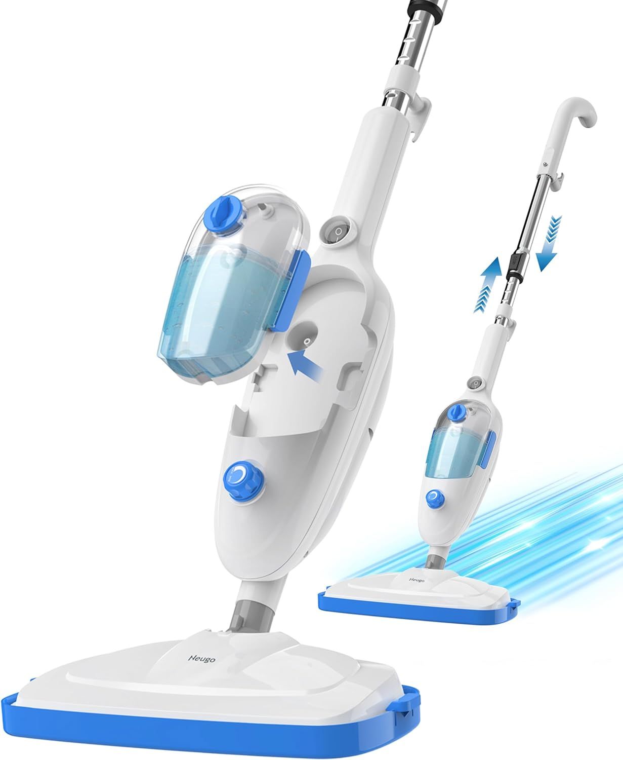 Adjustable Steam Mop for Hardwood and Tile Floors with 23ft Cord