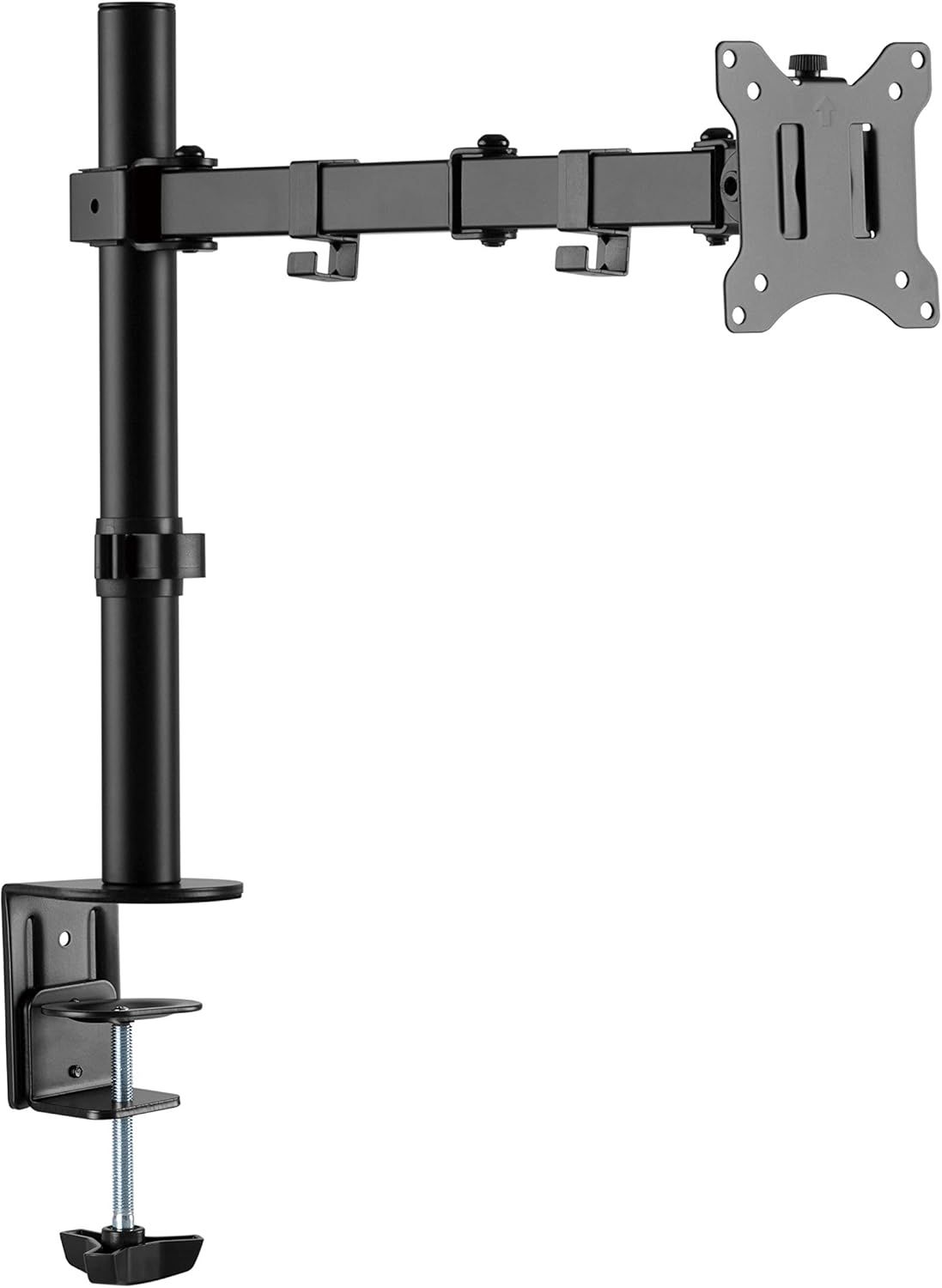 Amer Black Steel Single Monitor Articulating Arm Mount