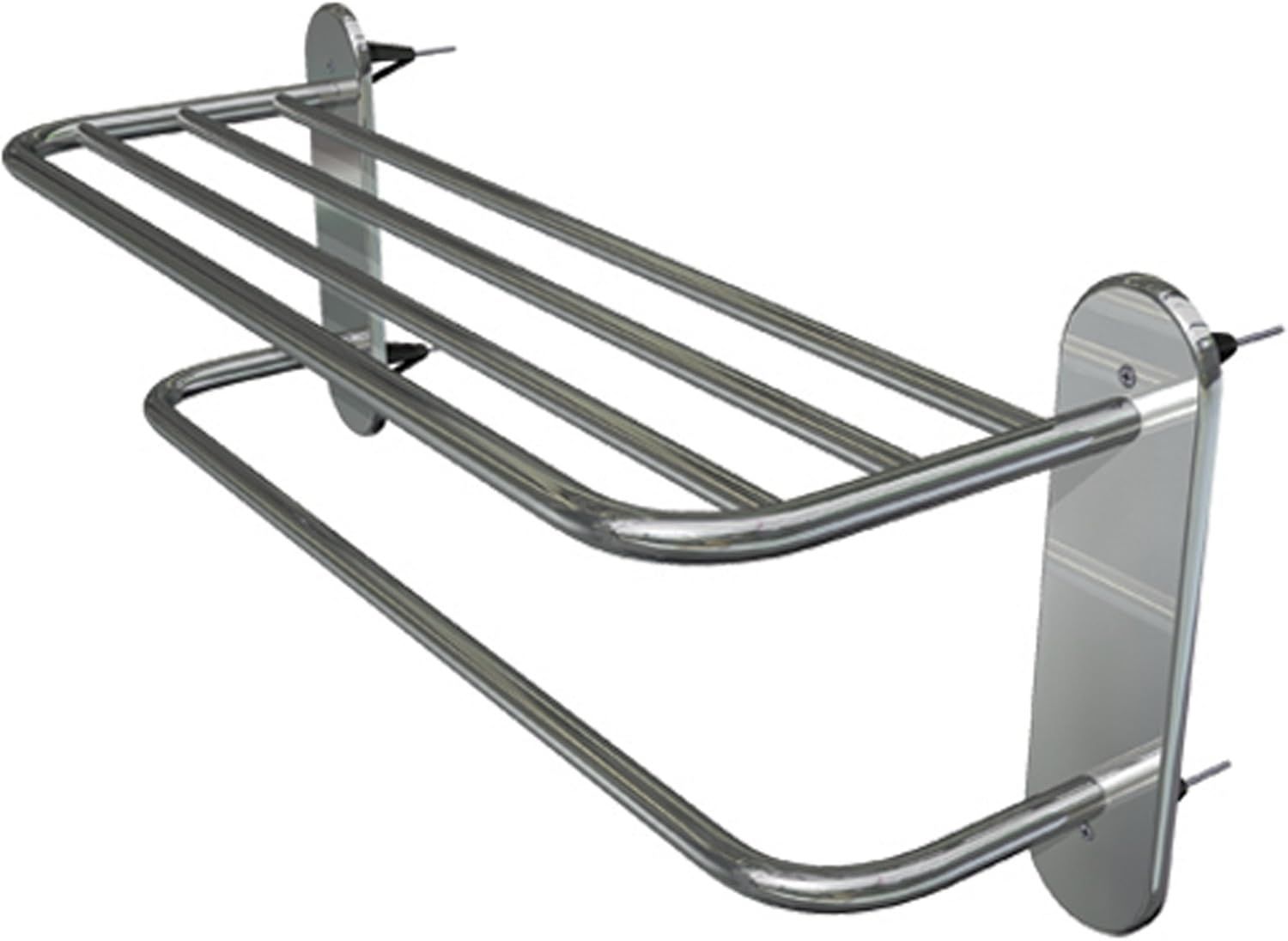 24-Inch Satin Nickel Wall Mounted Towel Rack