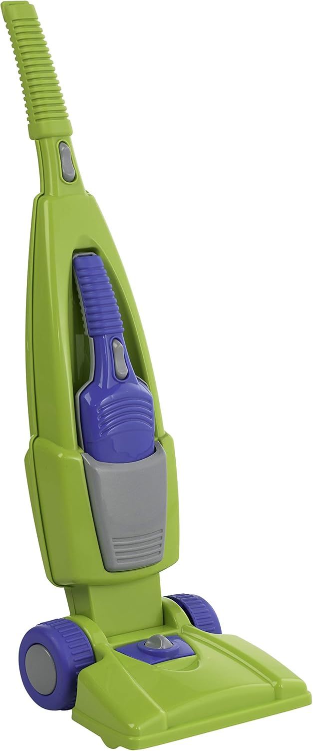 Green and Blue Kids' Pretend Vacuum Set with Hand Vac