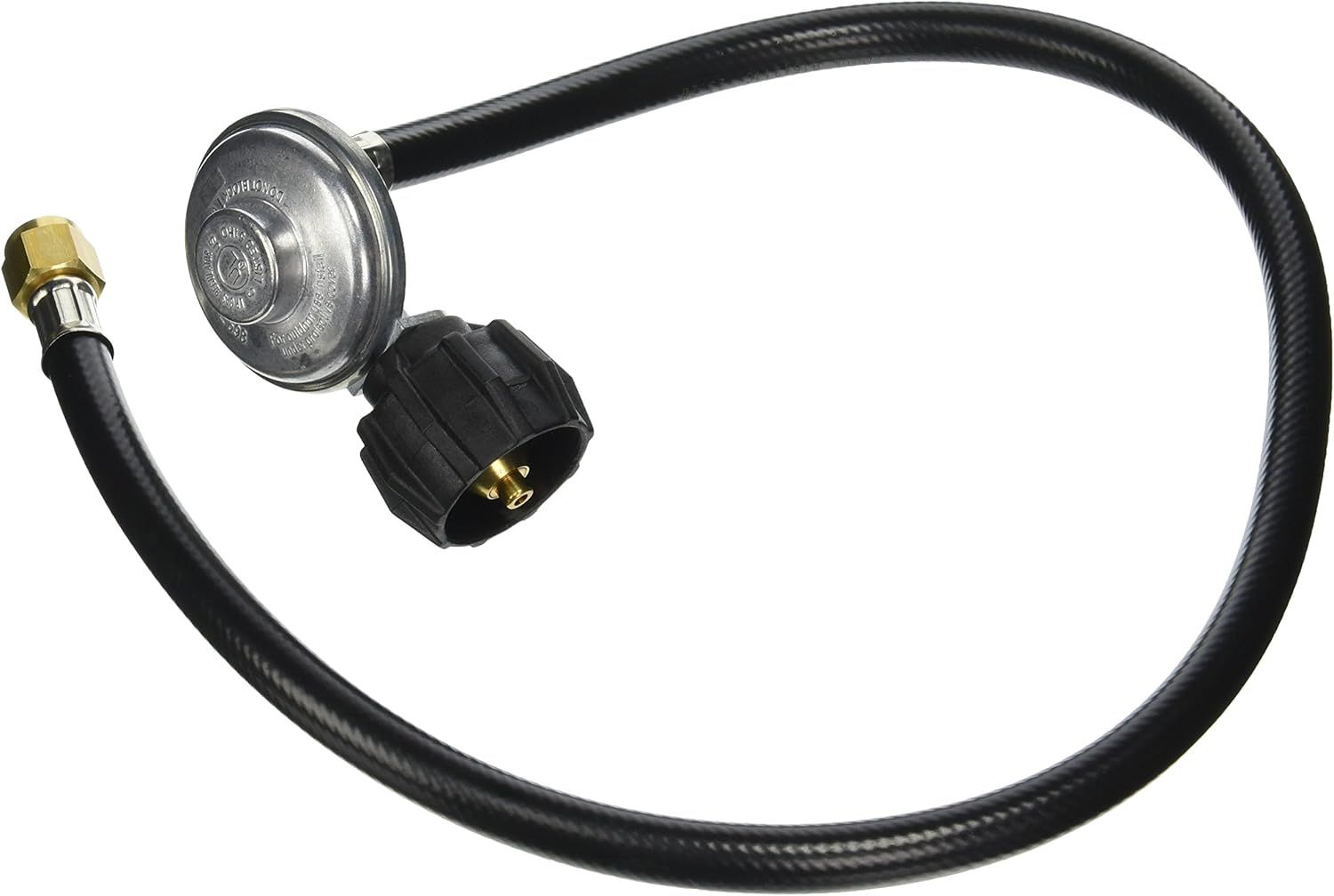 30-Inch Black Hose and Regulator Kit for Gas Grills