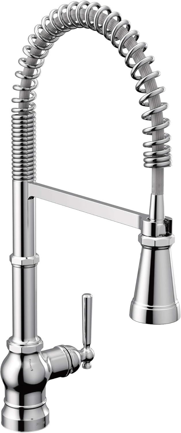 Chrome Deck Mounted Kitchen Faucet with Pull-out Spray