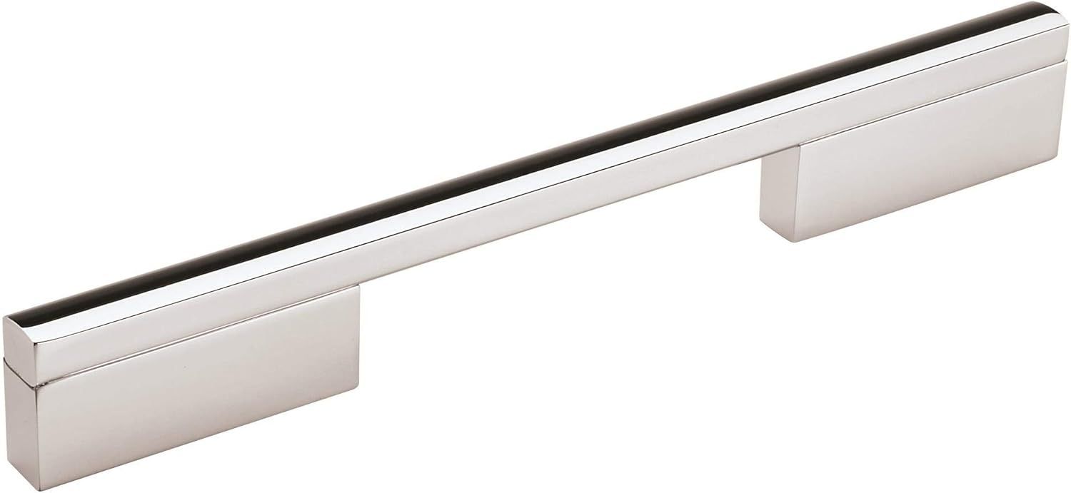 Polished Chrome Modern Cabinet Pull with Mounting Hardware