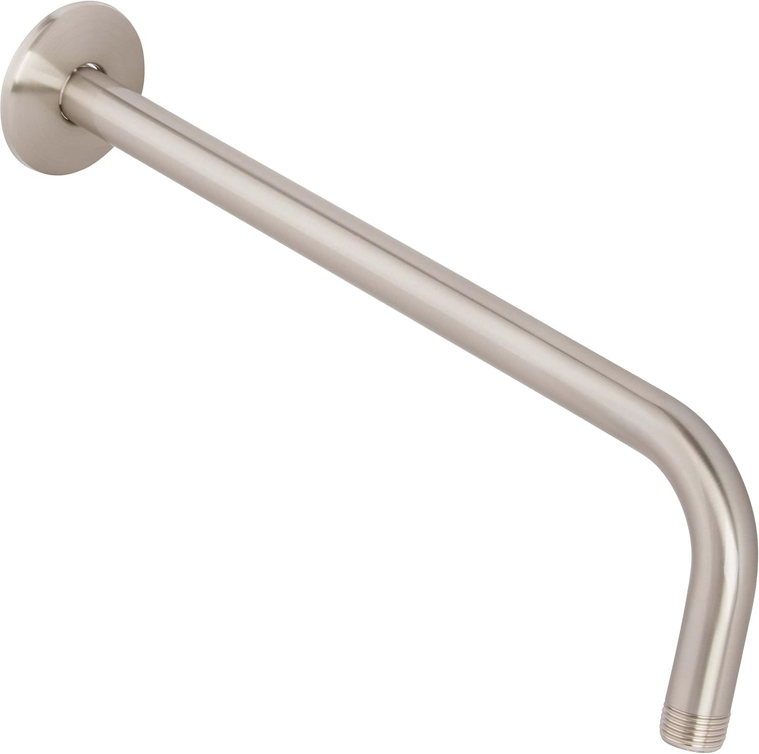 12-Inch Brushed Nickel Stainless Steel Wall-Mounted Shower Arm