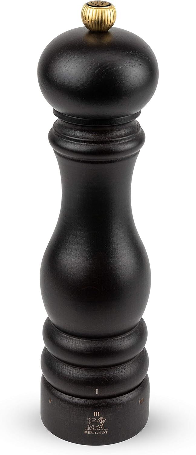 Chocolate Beechwood 9-Inch Adjustable Pepper Mill