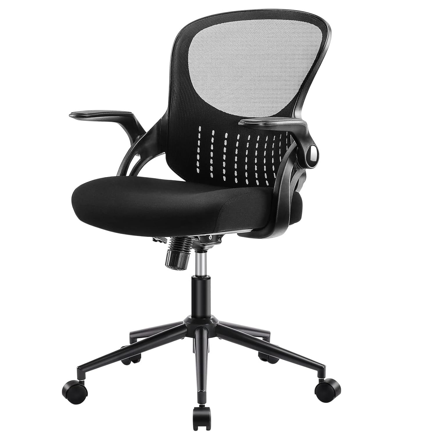 ErgoFlex Black Mesh Adjustable Office Chair with Lumbar Support