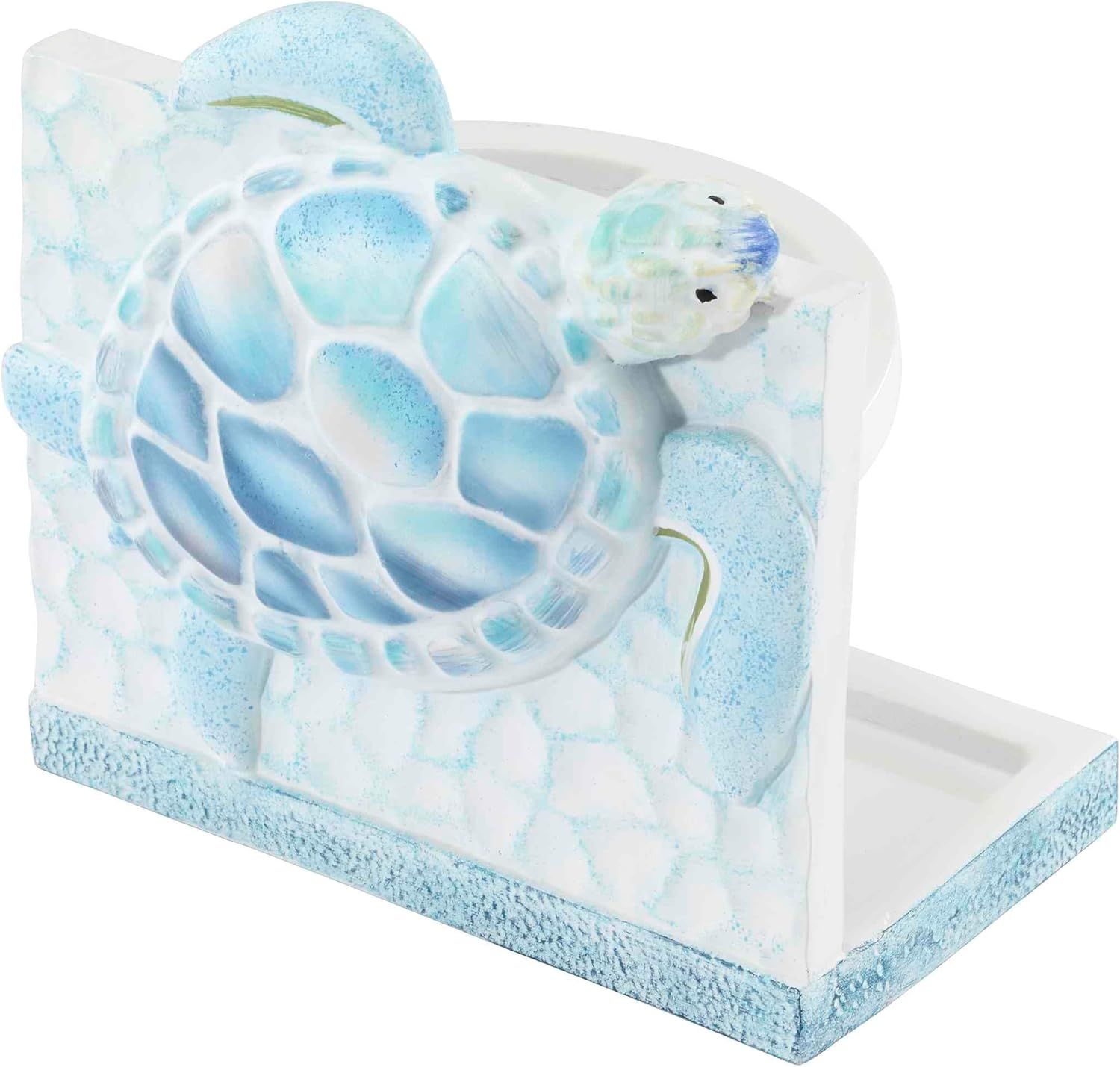 Ocean Friends Blue and White Resin Toothbrush Holder