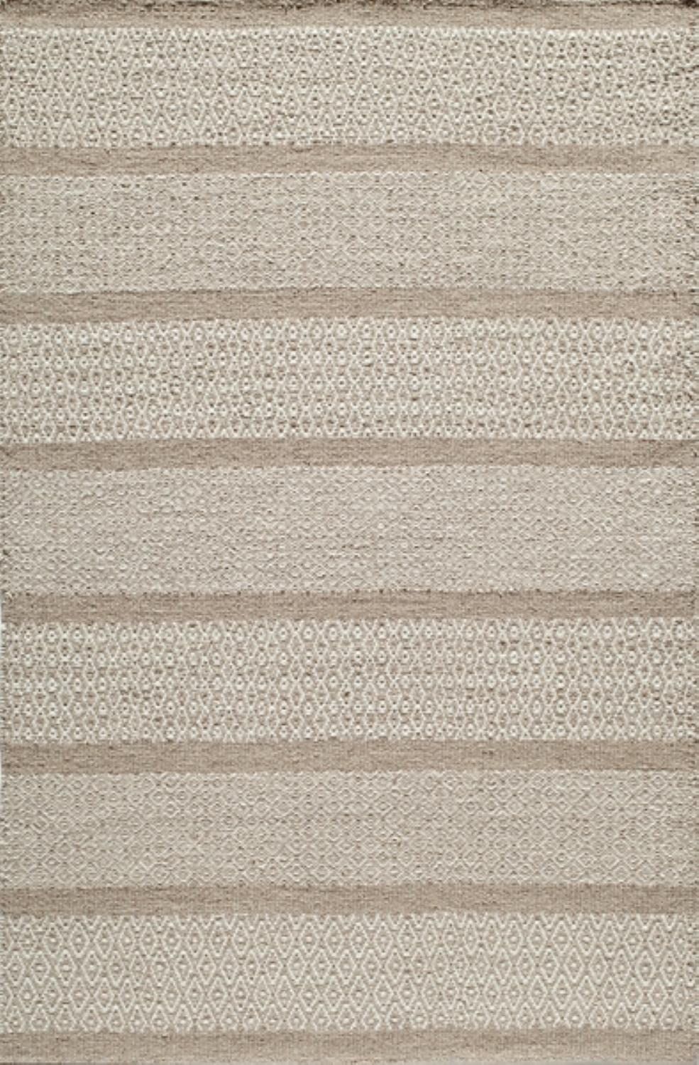 Beige Wool Flatweave Reversible 2' x 3' Area Rug