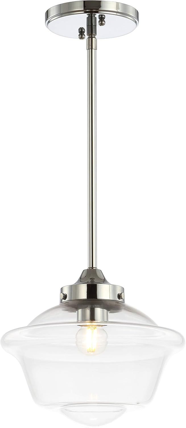 Kurtz Chrome Polished Clear Glass LED Adjustable Pendant