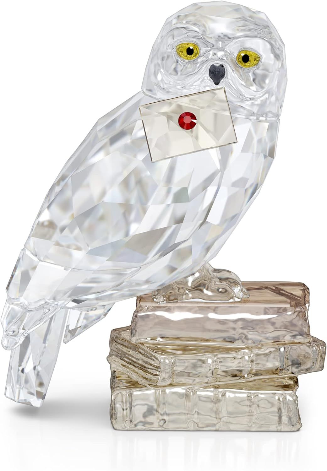 Harry Potter Crystal Hedwig Figurine on Books