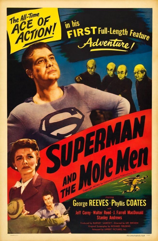 Superman and The Mole Men 1951 Movie Poster Print, 11 x 17