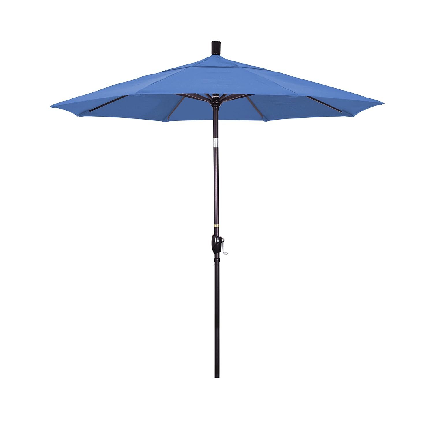 7.5 ft Frost Blue Aluminum Market Patio Umbrella
