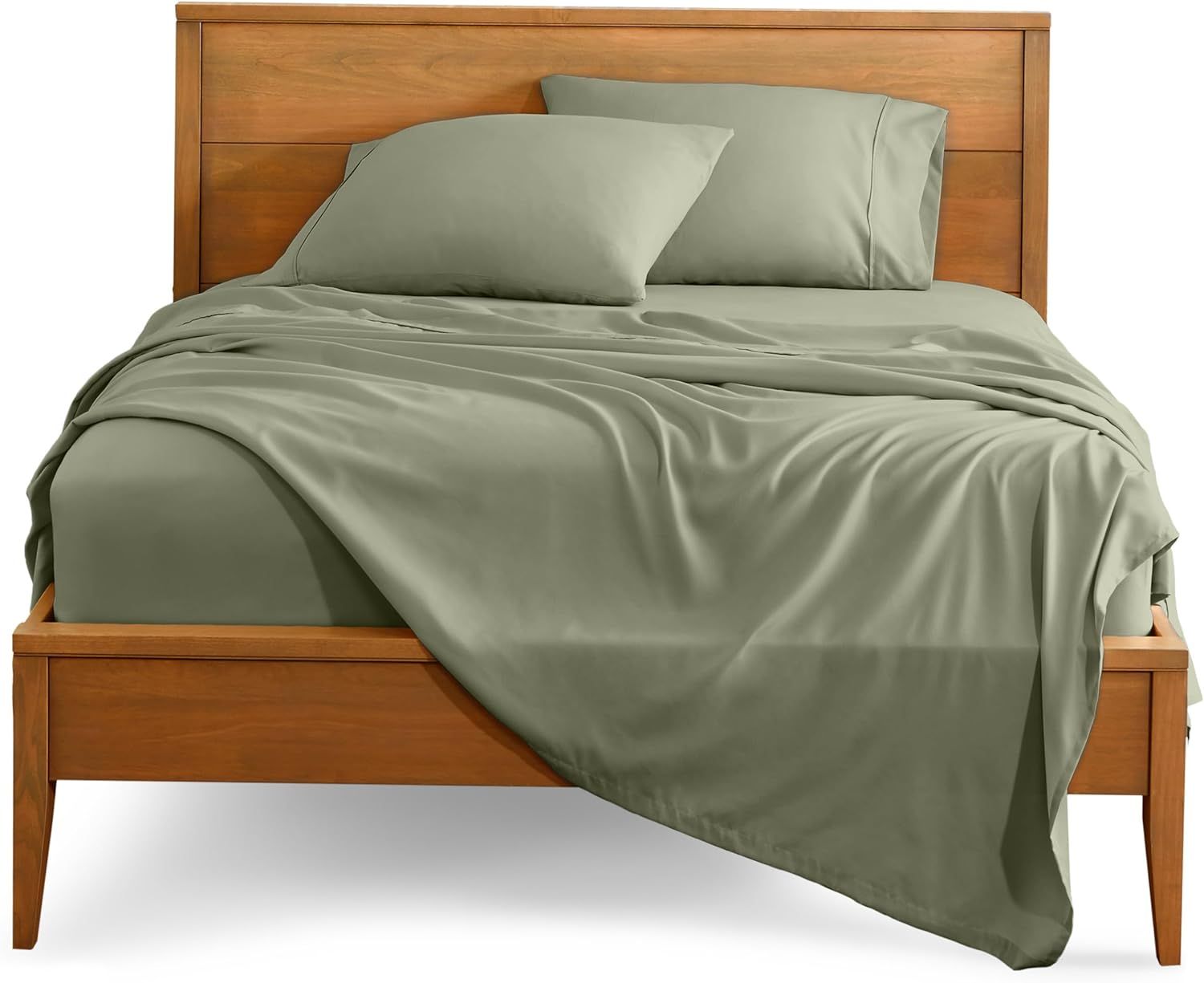 Sage Queen Deep Pocket Egyptian Cotton Microfiber Sheet Set