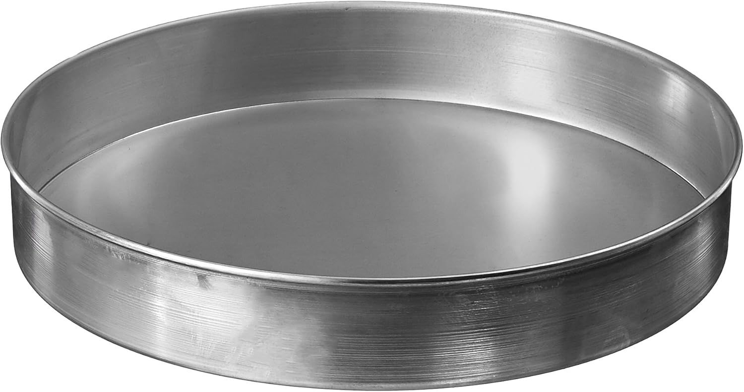 12-Inch Silver Tin Plate Steel Pizza Pan