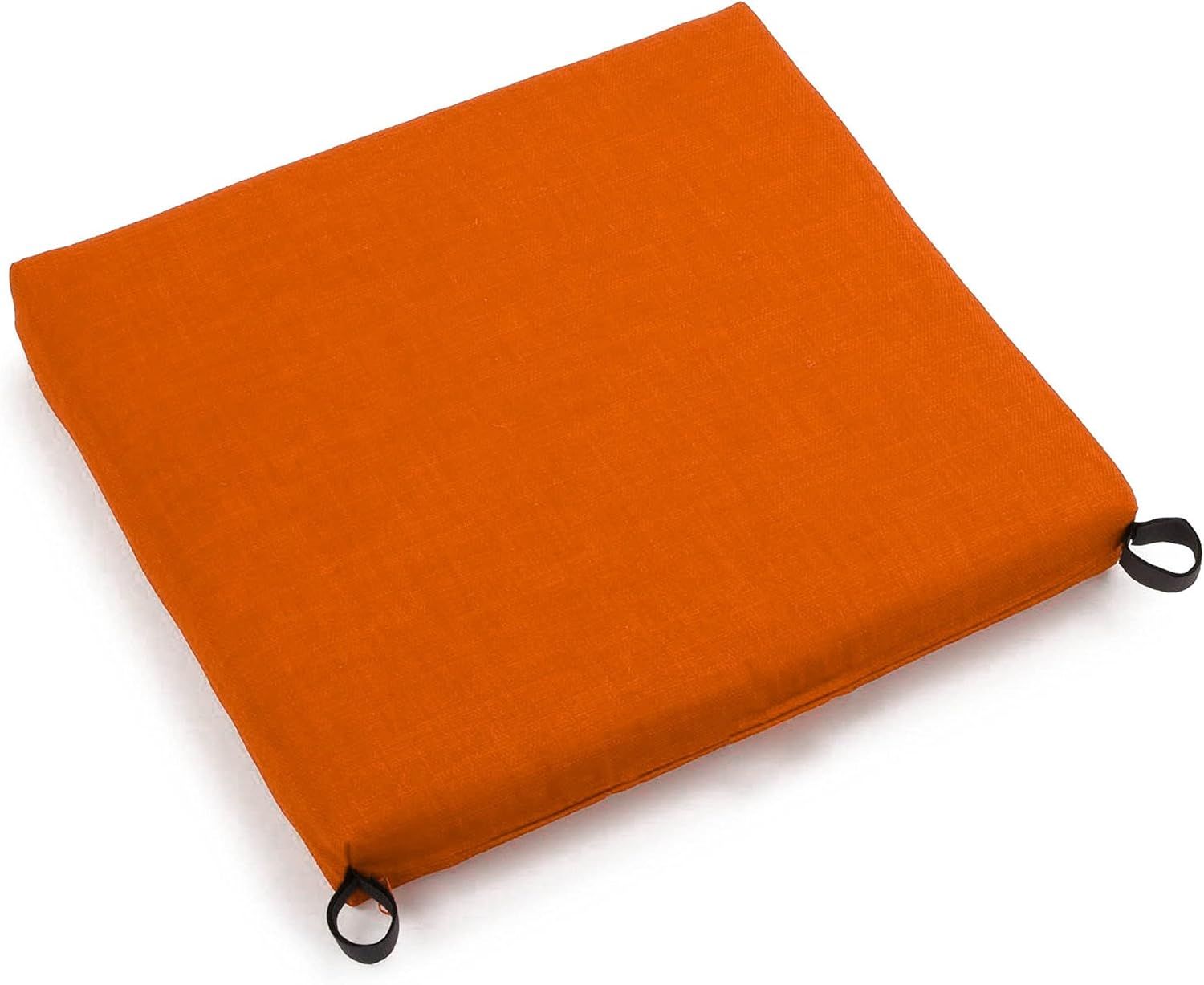 Tangerine Dream 20" x 19" Outdoor Spun Polyester Chair Cushion