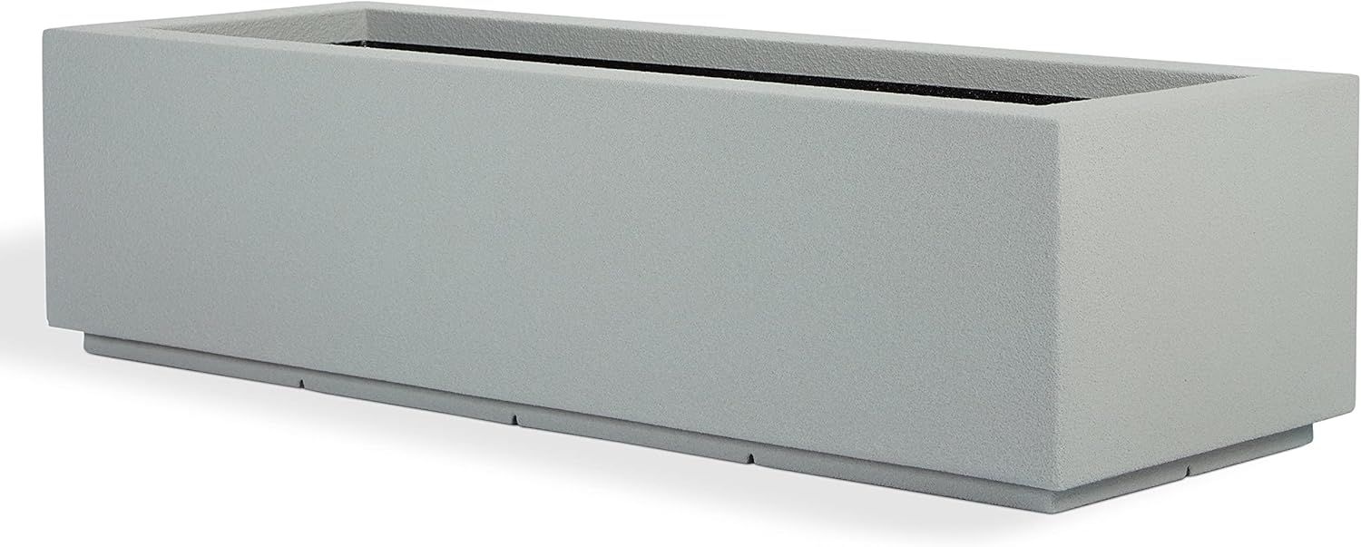 Extra Large Concrete Gray Rectangular Outdoor Planter