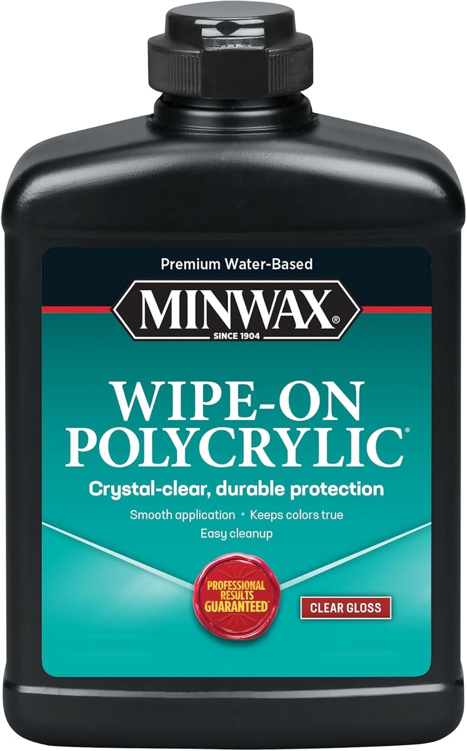 1-Pint Clear Gloss Water-Based Wipe-On Polycrylic