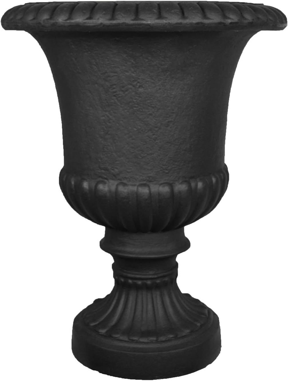 Tusco 22" Black Rotational Molded Plastic Urn Planter