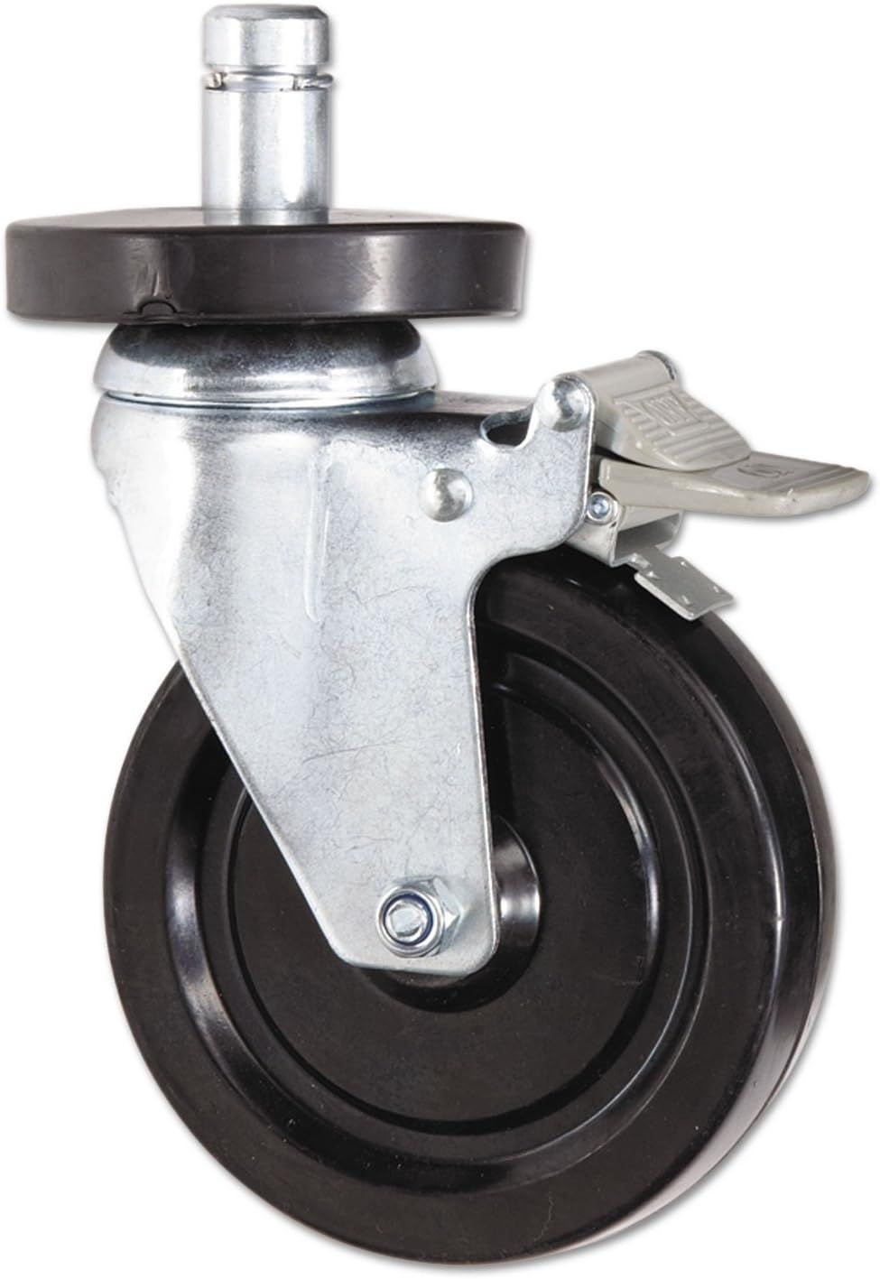 Gray 5" Hooded Casters with Locking Bumper Set