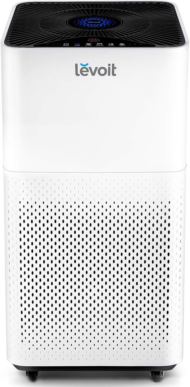 White HEPA Filter Odor Absorbing Air Purifier