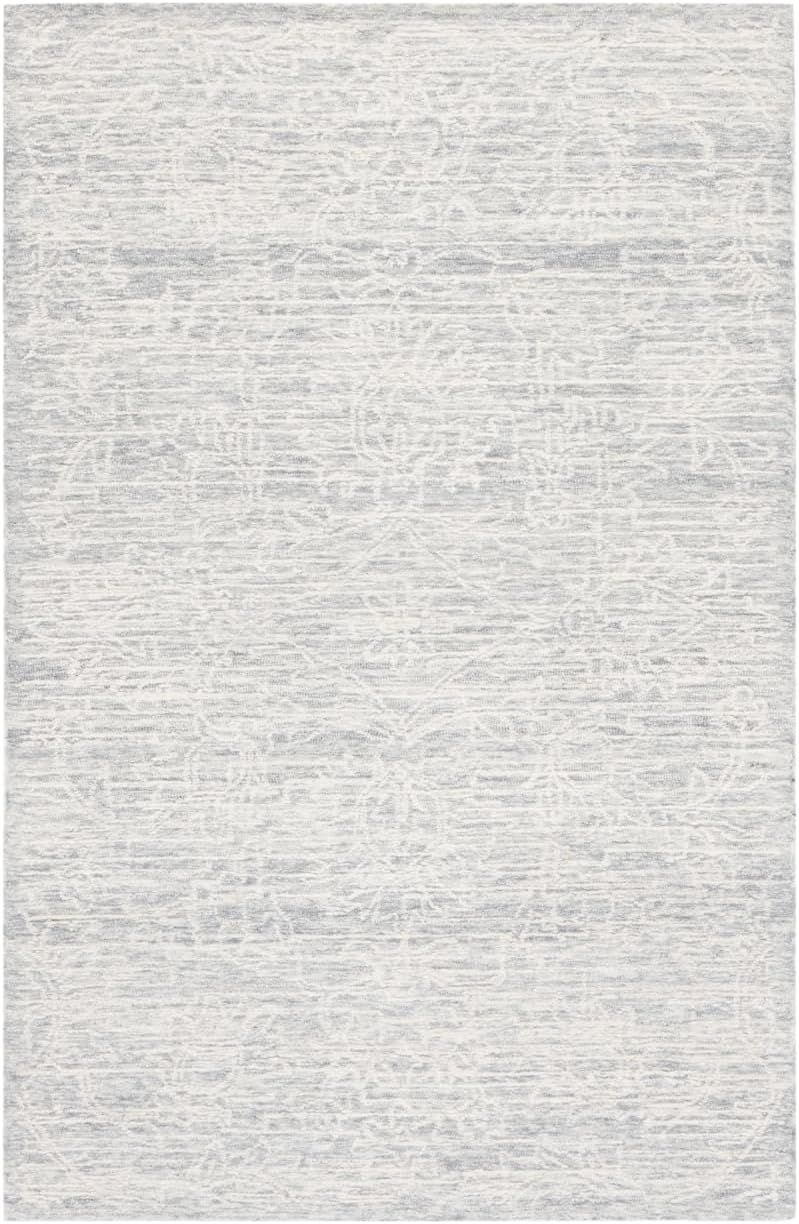 Gray Hand-Tufted Wool 9' x 12' Area Rug