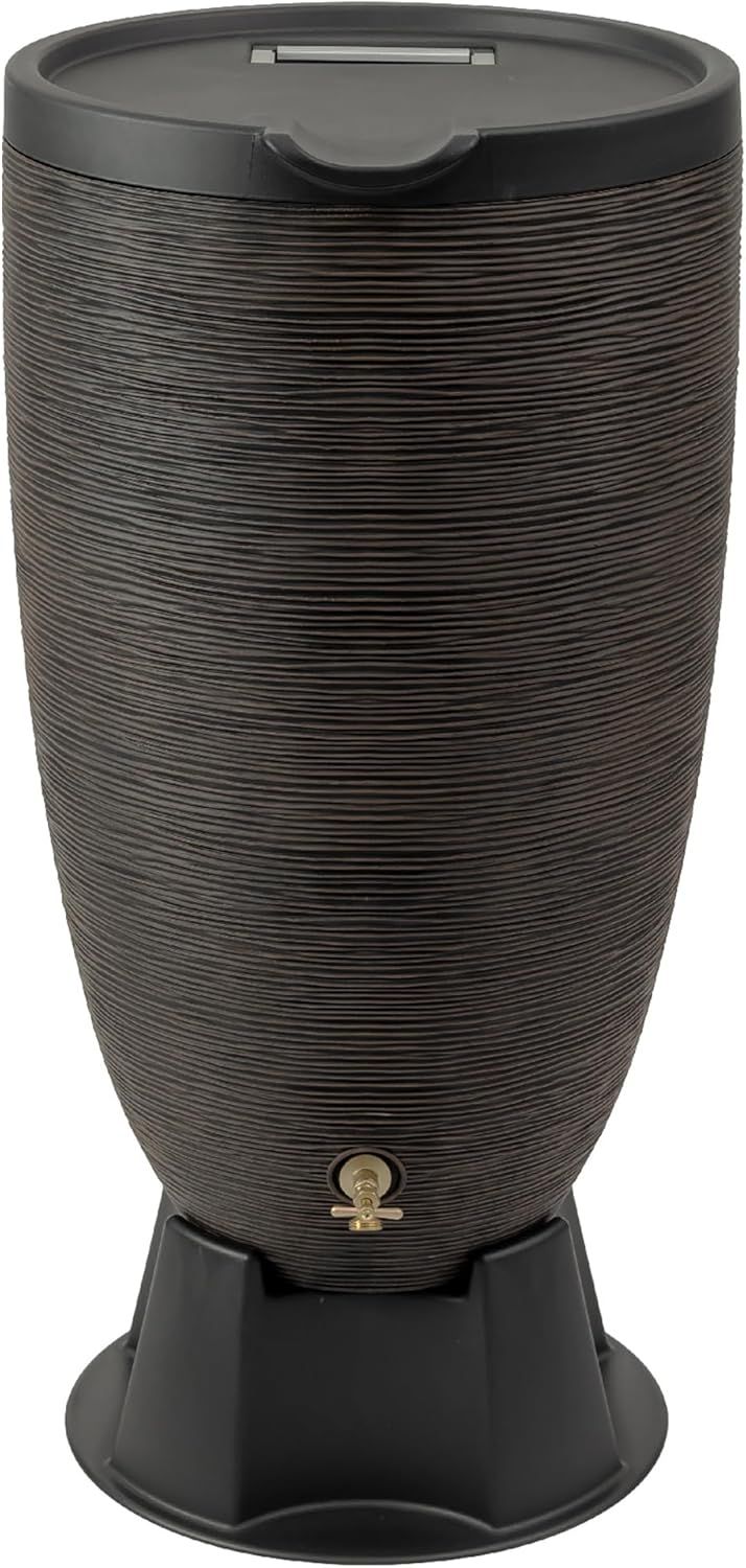 Newport Bronze 50 Gallon Rain Barrel with Stand