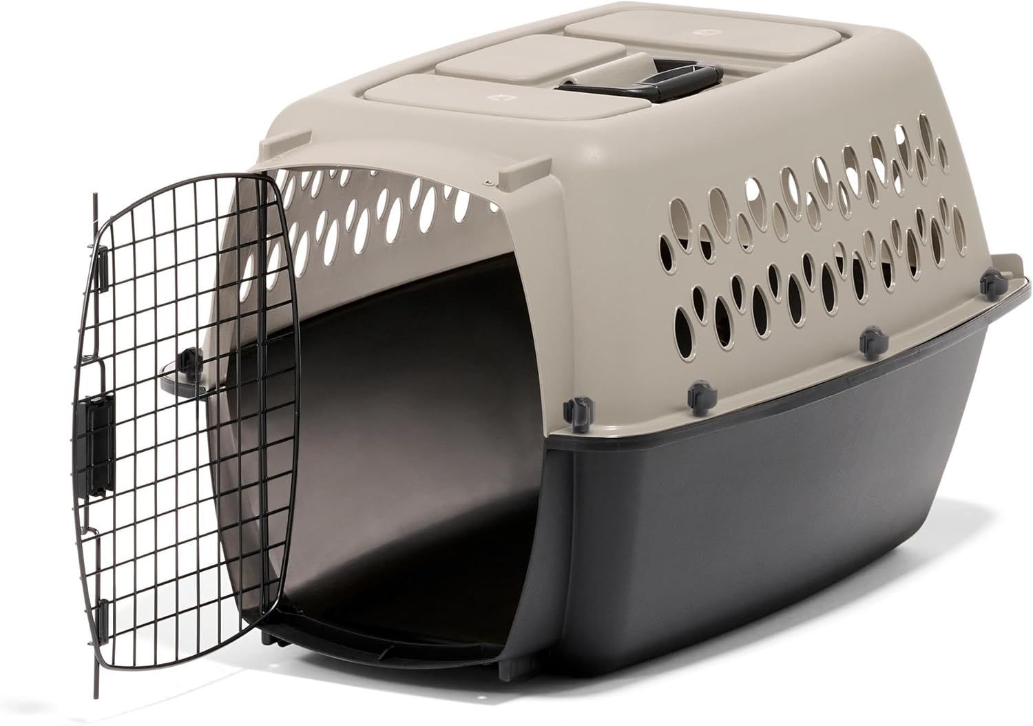 Taupe and Black Airline Approved 24" Dog Kennel