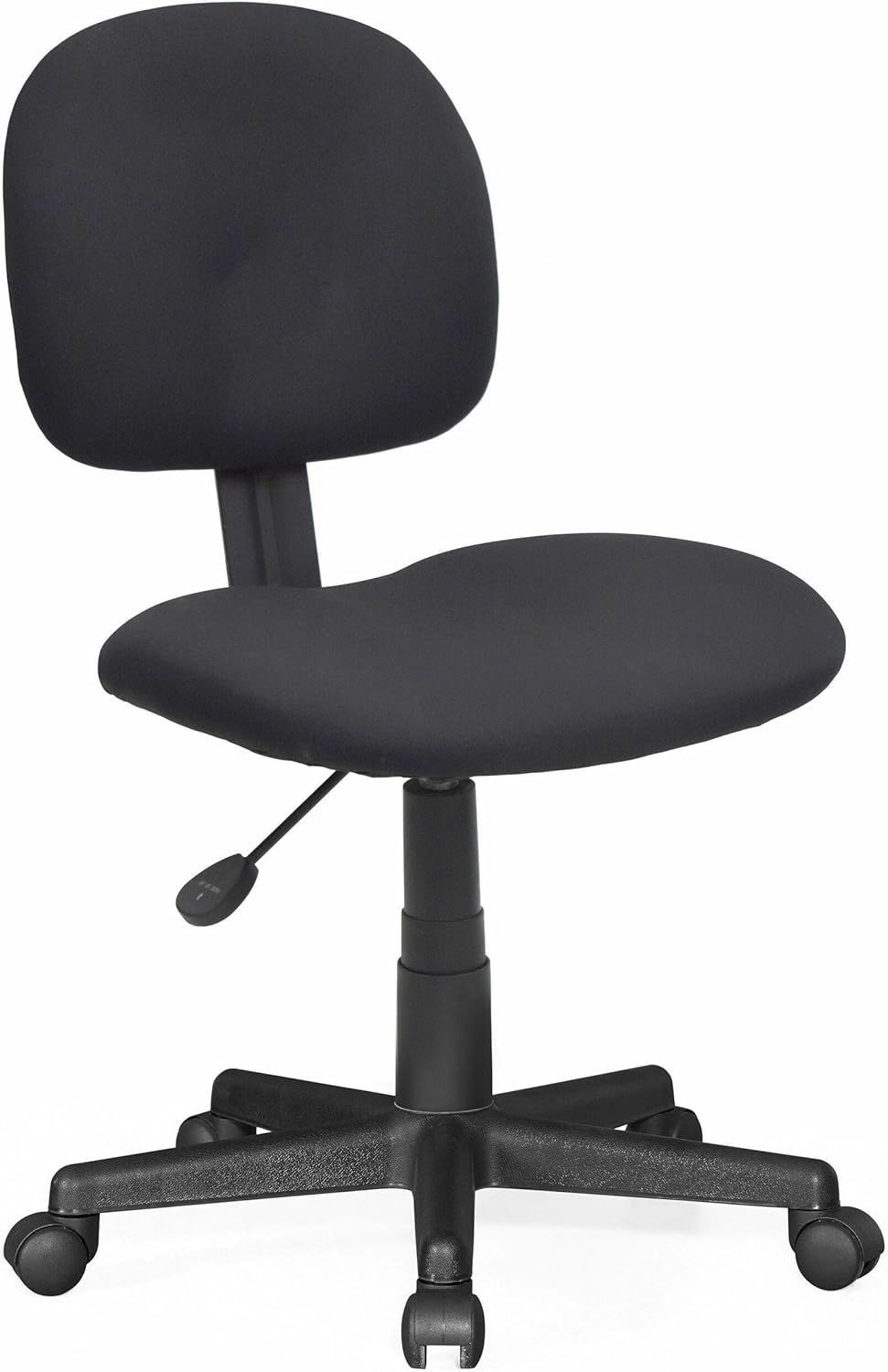 Black Adjustable Swivel Task Chair with Fabric Seat