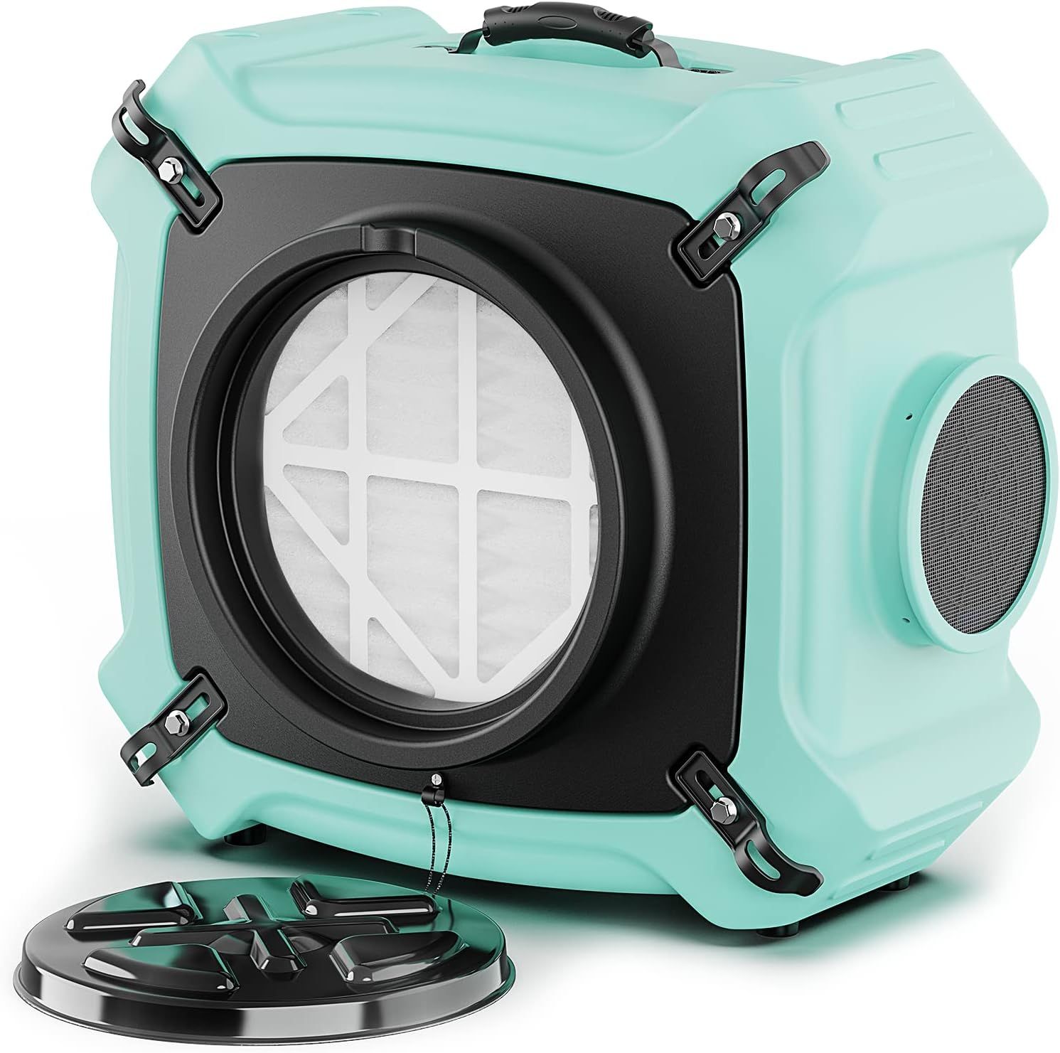 PureAiro Black and Green HEPA Air Scrubber