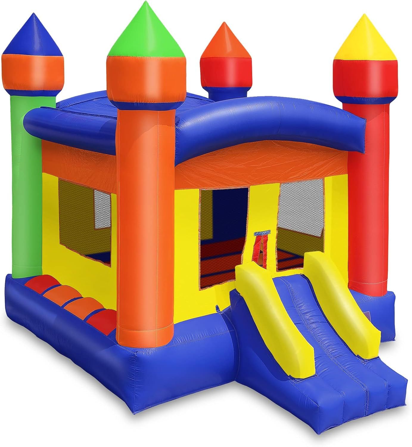 Commercial Grade Multicolor Castle Bounce House with Slide