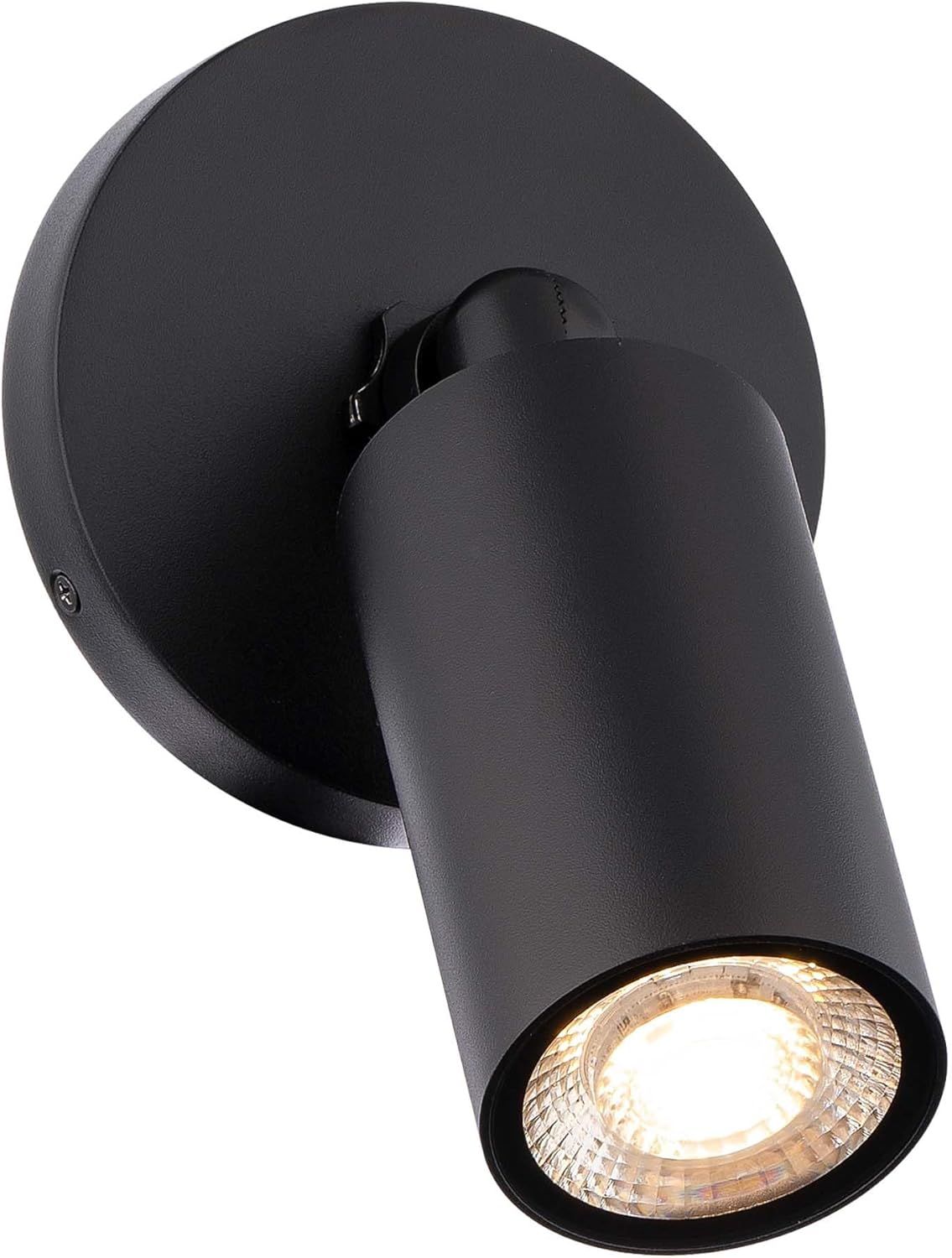 Black Adjustable Cylinder LED Wall Sconce